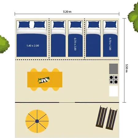 Easyatent Tent Bijela Uvala פארק נופש פורץ